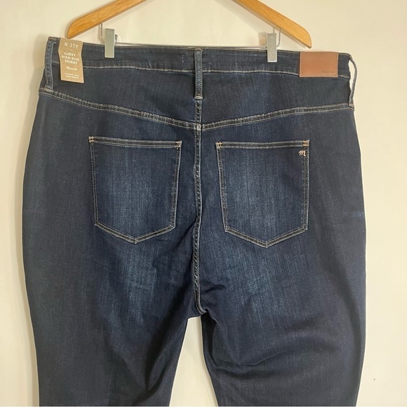 NWT Madewell Curvy High-Rise Skinny Jeans in Woodland Wash Size 37T - Picture 11 of 16